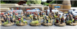 Solace Freedom Fighters - various groups of GZG and Rebel minis
