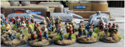 Solace Freedom Fighters - various groups of GZG and Rebel minis