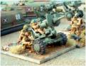 Towed 5cm powerguns ready to fire