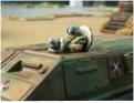 Top hatch commander gunner on a GD806 APC