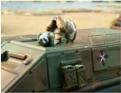 Top hatch commander gunner on a GD806 APC