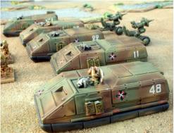 GD806 APCs with towed 5cm powerguns