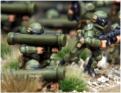 Infantry anti-tank team using lasers and buzzbombs