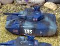 HALO HSAG13 Angel Heavy Tank armed with twin HI 10cm powerguns, medium ATGWs and a rapid-fire, remote mounted, 2cm powergun
