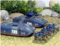 Two Dragonfly GD806 APCs with light laser mountss