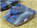 HALO HSAG13 Angel Heavy Tank armed with twin HI 10cm powerguns, medium ATGWs and a rapid-fire, remote mounted, 2cm powergun