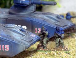 Infantry advance