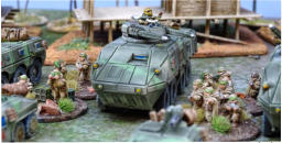 A Zulfiqar gun truck and infantry units including Hypersonic missile teams