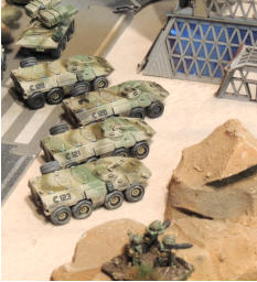 Commando APCS have disgorged their infantry who take the elevator to the top floor of the HQ