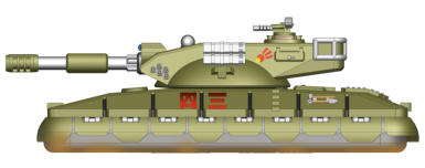 Mitsusaki Ind. Sohei Heavy Tank destroyer with 22cm DS Railgun and light ATGWs