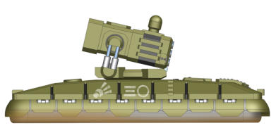 Legion 2 MLRS with 12.2cm Heavy mortar/missiles based on a Sohei tank by Mitsusaki Industries