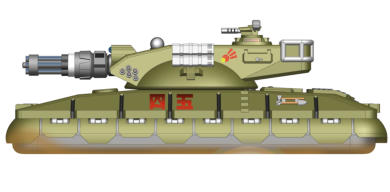 Mitsusaki Ind. Sohei Heavy Support Tank with 2cm Gatling and light ATGWs