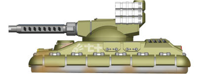 Mitsusaki Ind. Warlock Tank destroyer with 15cm Powergun and ATGWs