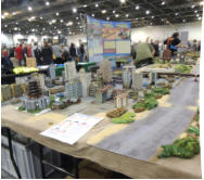 Route 66 Game Salute 2013. Scale 1km long