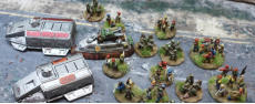 Combat car surrounded
