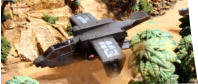 A Night Crow uses the terrain