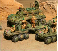 Wrangel’s Legion on the move: Mowag-Whittle15-53A Command Vehicle and Walshbenz Geratetrager-12 buggies
