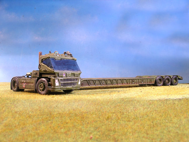 low loader cab tilt left