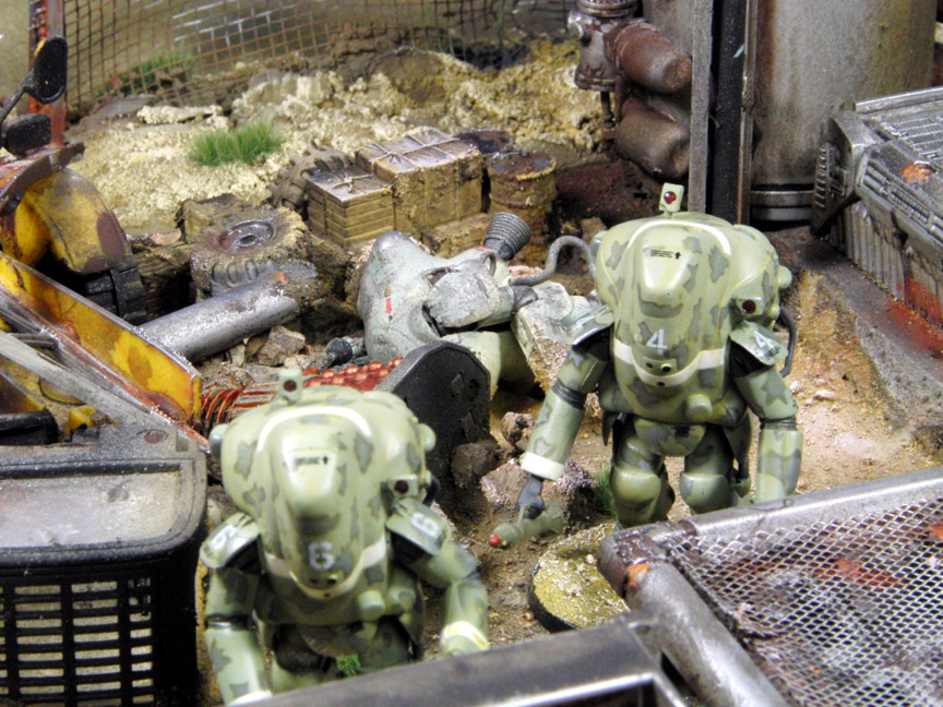 scrapyard close up
