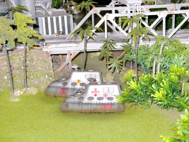 combat cars by bridge