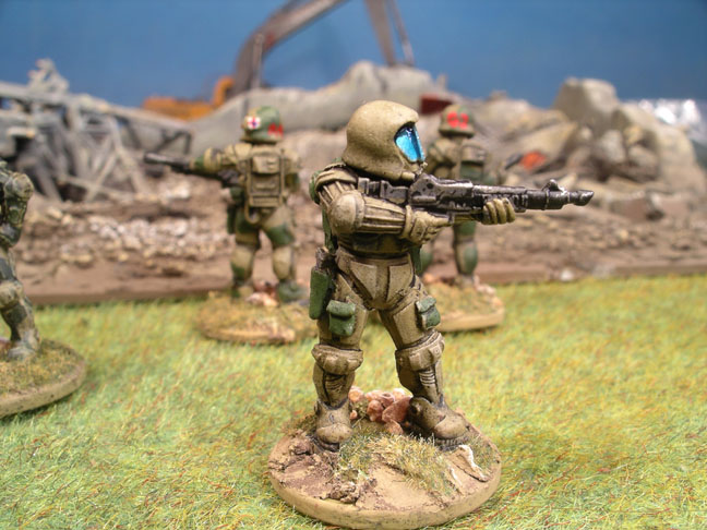 tan rifleman from front