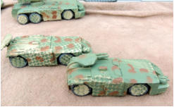 Combat Car with brasswork fitted (the crew are not stuck yet)