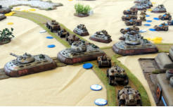 Sincanmo and Slammers forces at a crossroads about to be targted by an MLRS