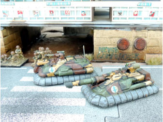 Epee APC and Hades II tank destroyer with infantry support