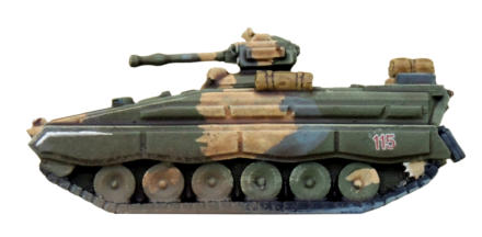 The Sokol MICV shares a hull with the Xaoc Medium Tank but uses a coil-gun and missile systems