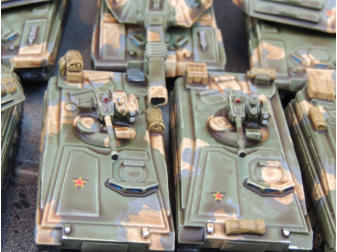 Two Sokol MICVs which use the 'Bastion' vehicle from CMG
