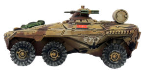 AC-TPEA Hunchback with two 3cm light cannon and ATGW missiles