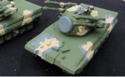 The Buran (Blizzard) AA weapon in green primer with camo applied
