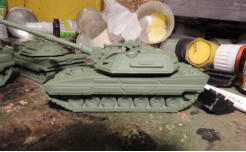 Artillery piece - the Groza (Thunderstorm) in green primer
