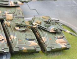 Sokol MICV and Xaoc Medium tank. The MICV uses a fast firing Coli Gun and missiles while the Xaoc uses a 15cm powergun as its main weapon