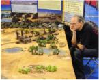 Kevin Dallimore surveys the Shanty Town - Sheffield 2011 Day 1