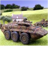 Mortar in a combat car hull with a Jeep