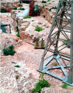 Troops advance to a pylon