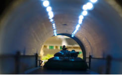 Blower in tunnel