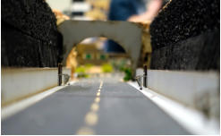 Low view of the rooad tunnel