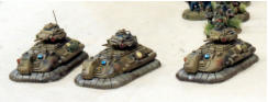 Solace Elite Regular attack vehicles move forward and open fire