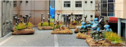 Infantry units controlling Firefly drones