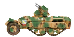 Scania MV Br57 Dragoon 2 Calliope with an 8 barreled 3cm powergun for Air Defence. No Infantry can be carried.