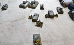 Waldheims advance in the open deploying an AT gun