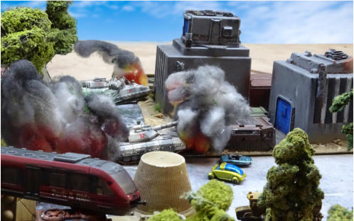 Thunderbolts under fire a burning tank destroyer