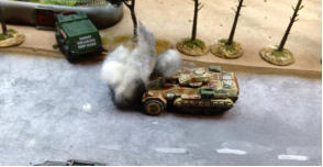 Thunderbolts under fire a burning tank destroyer