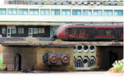 Train station close up