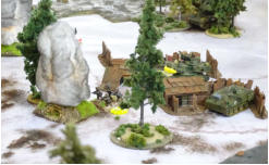 Infantry strongpoints under attack