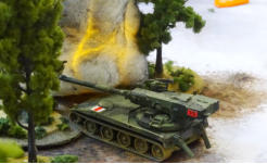 Heavy tank destroyer under fire