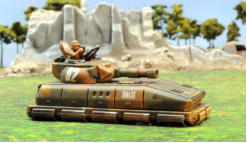 The Daedalus medium tank has a 5cm HI Powergun