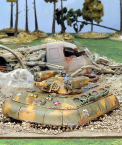 Moving through the rubble - an M2A2